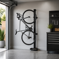 Support Mural Vertical pour Vélo avec Crochet Pivotant à 360°