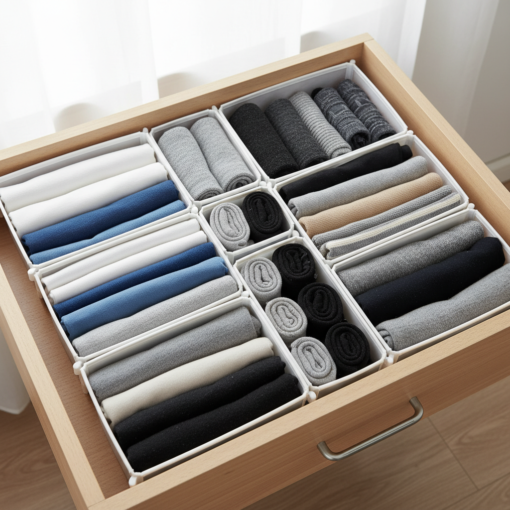 Organisateur de Tiroirs Ajustable™ – Séparateurs Modulables pour Une Maison Rangée